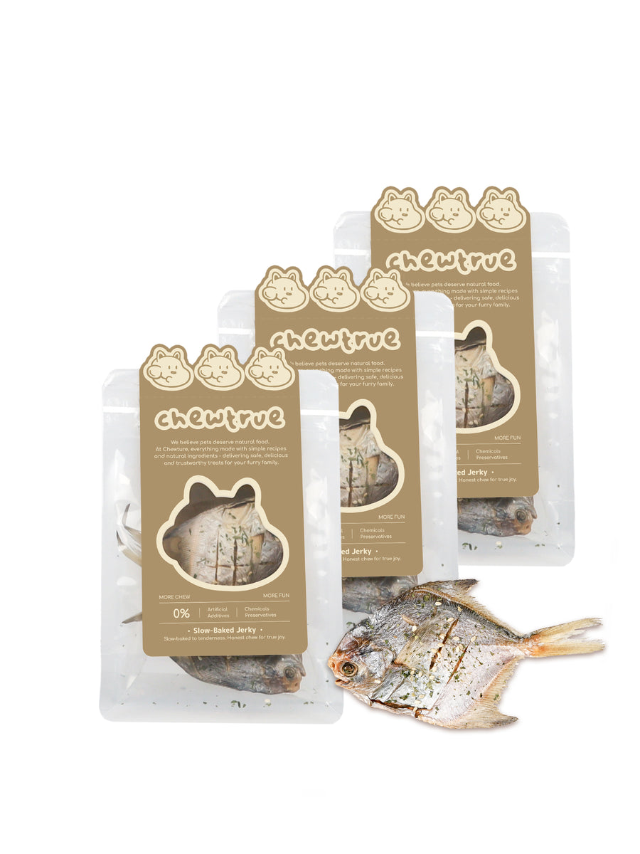 Air-Dried Whole Pomfret - Omega-3 Rich
