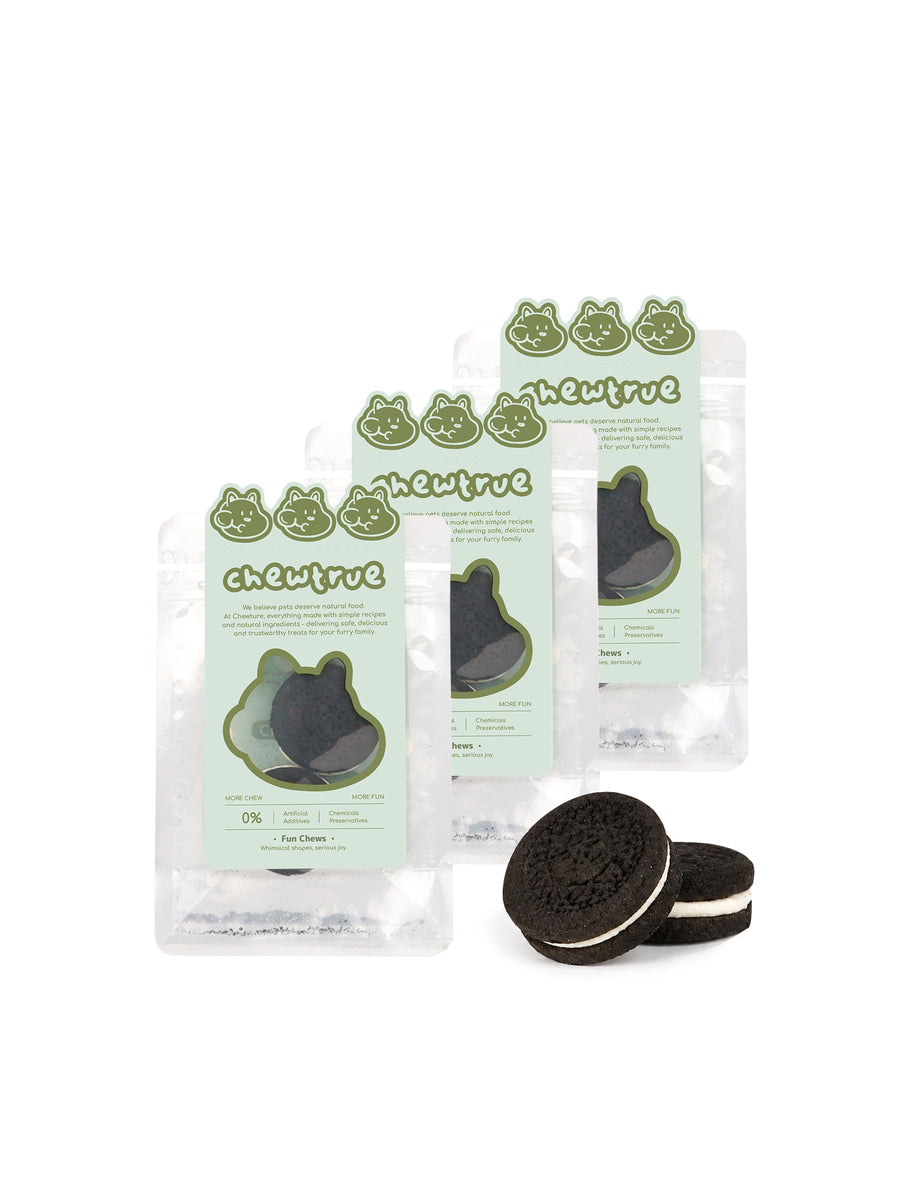 Oreo-Style Sandwich Cookies - Chicken & Squid Ink Treat
