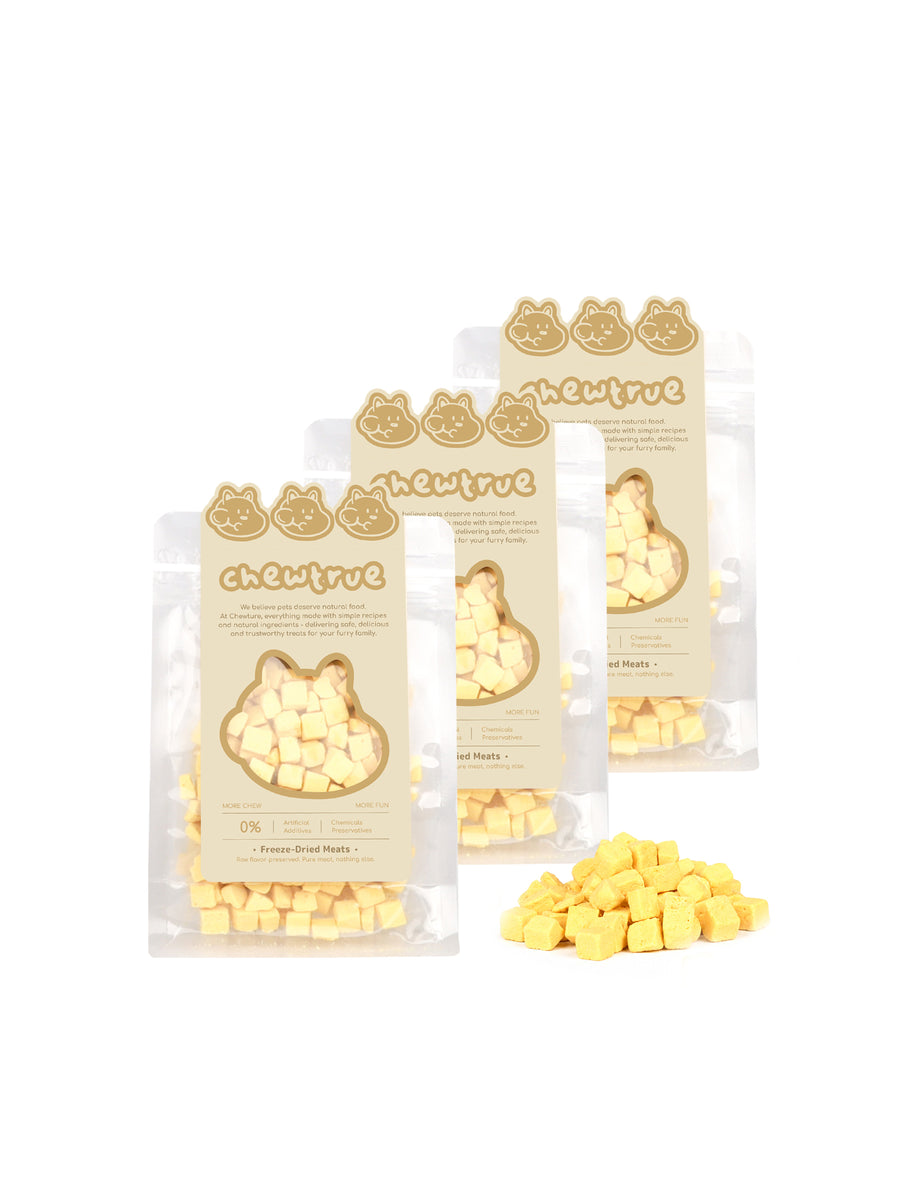 Freeze-Dried Cheese Bites - Calcium Rich Reward