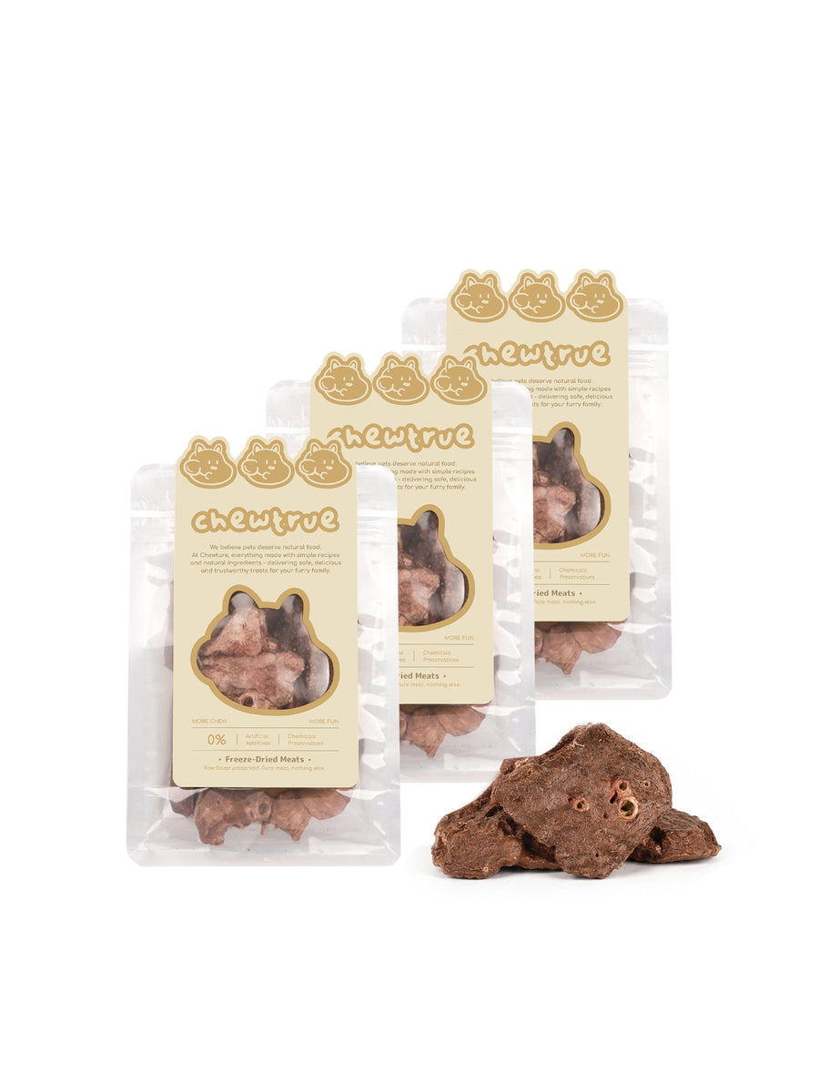 Freeze-Dried Beef Lung Cubes - Low Calorie Snack