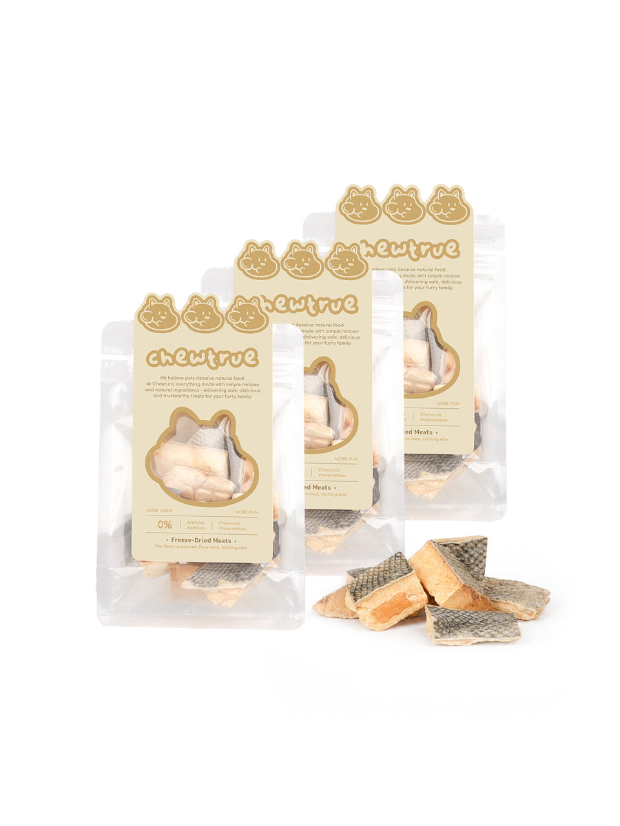 Freeze-Dried Skin-On Salmon Chunks - Collagen & Omega-3