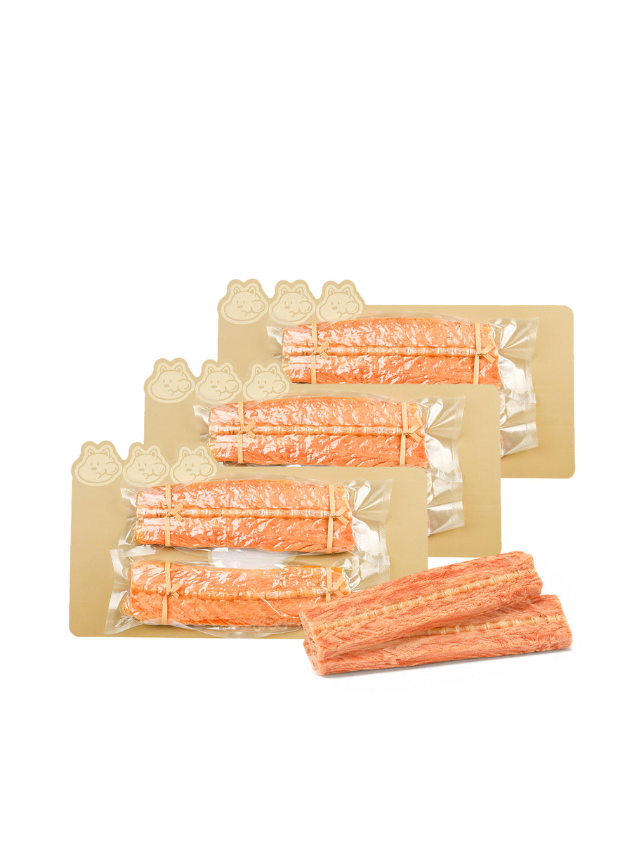Freeze-Dried Salmon Steak Strips - Omega-3 Boost