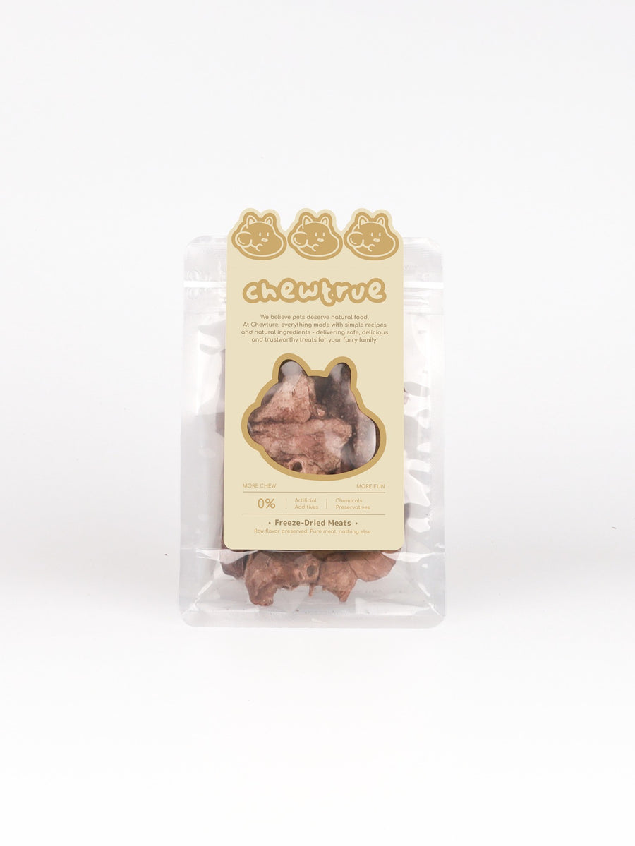 ChewTrue freeze-dried beef lung cubes dog and cat treat