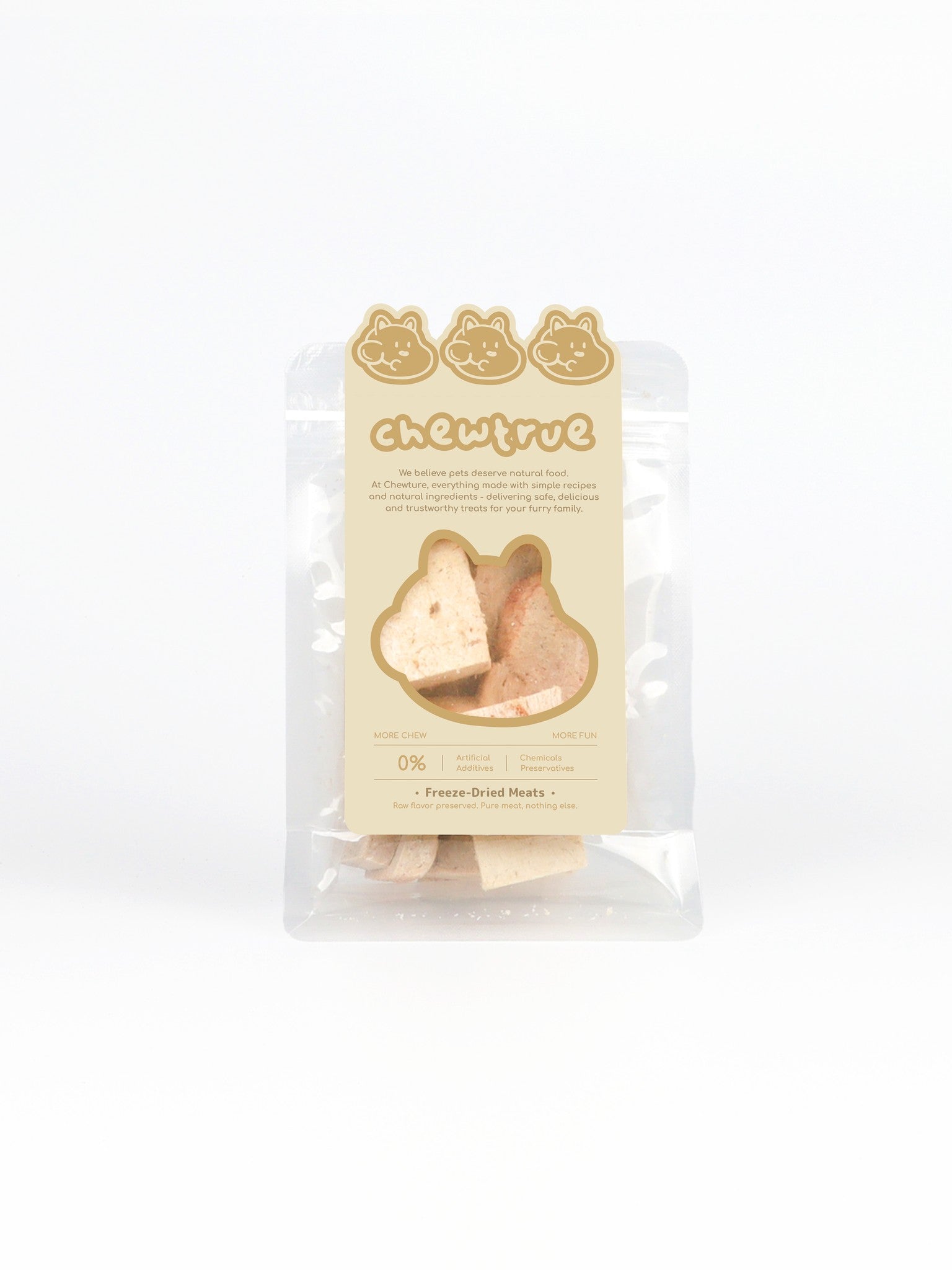 ChewTrue freeze-dried beef udder dog and cat treat