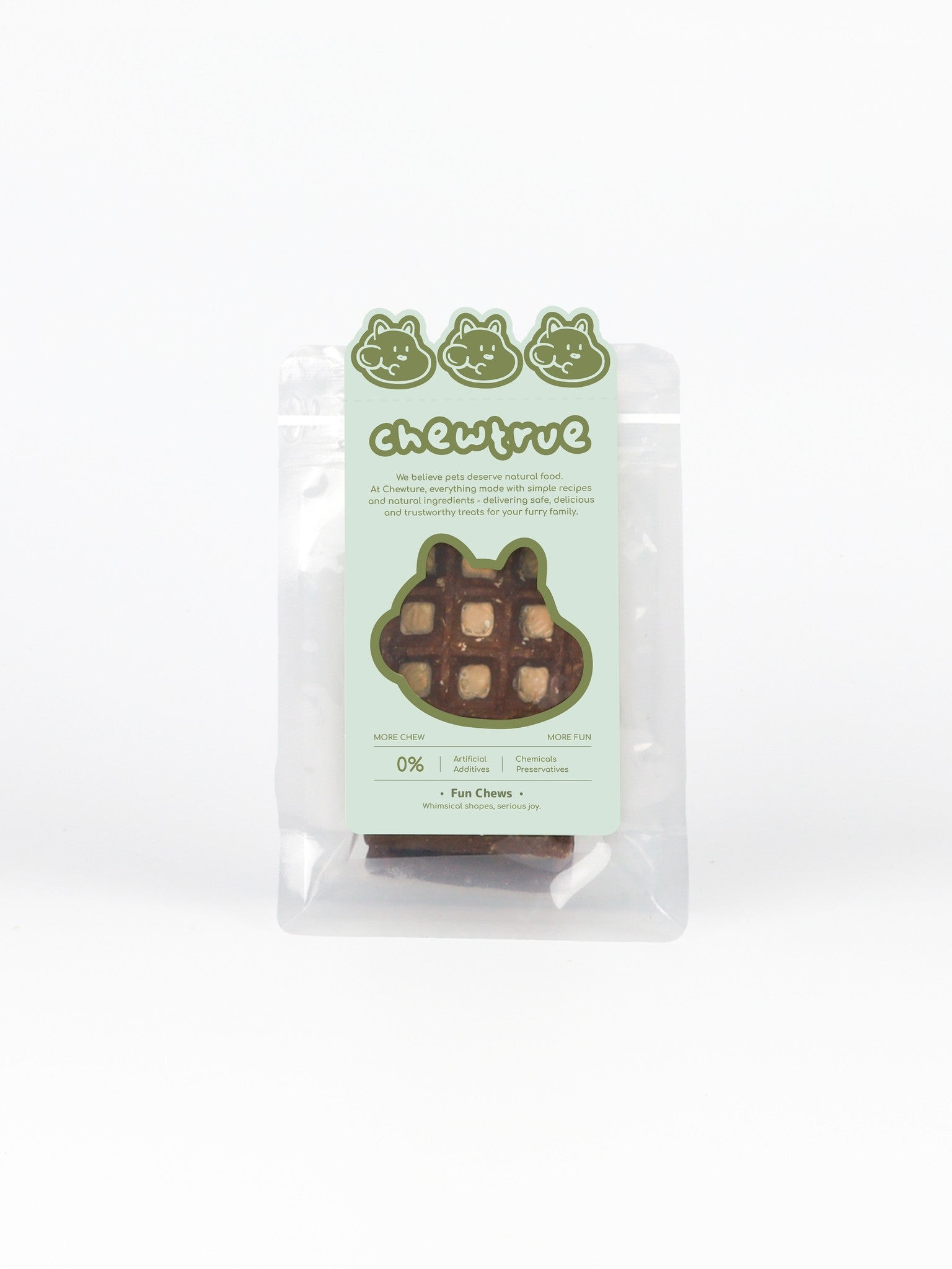 chewtrue duck cheese waffles