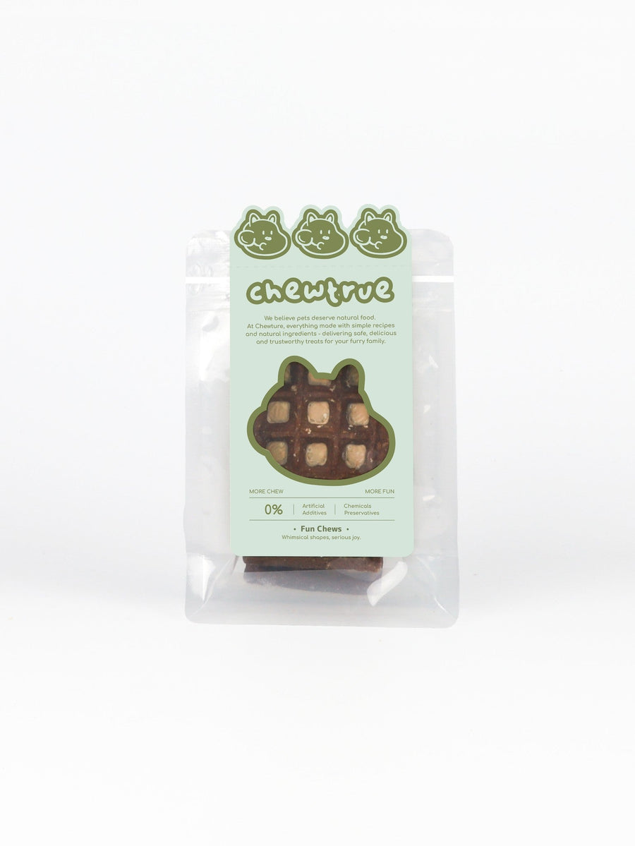 chewtrue duck cheese waffles