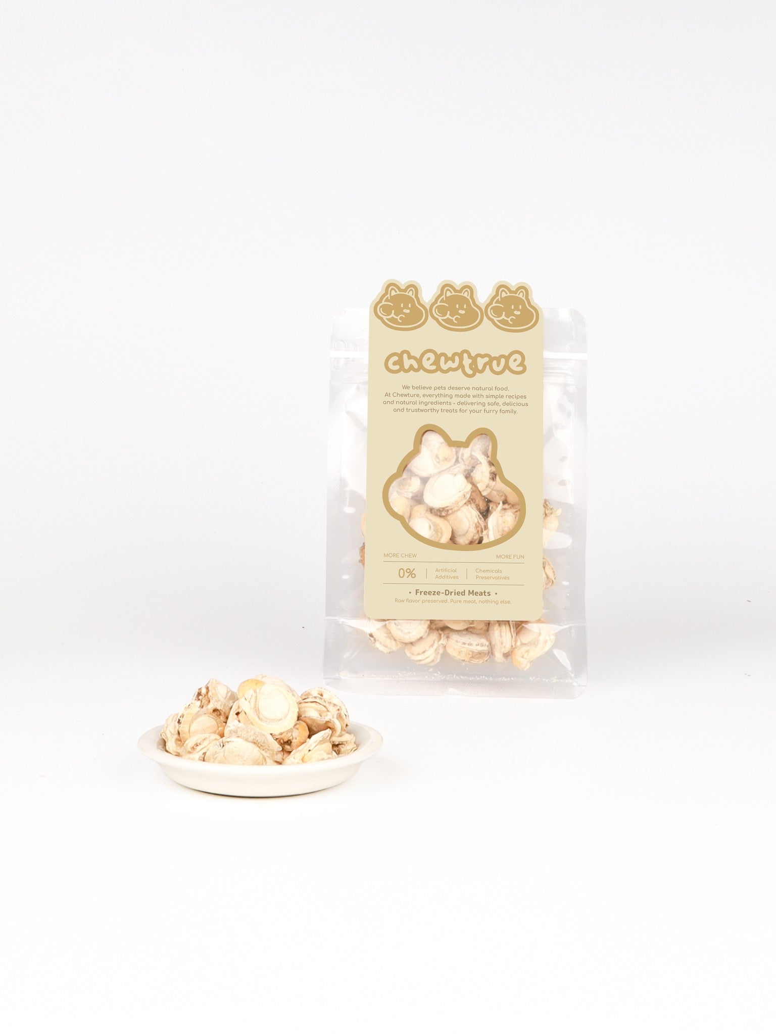 ChewTrue freeze-dried scallops marine treat