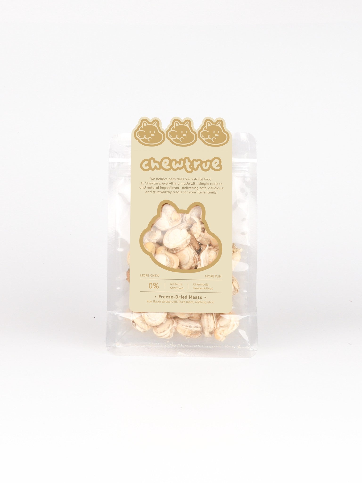ChewTrue freeze-dried scallops marine treat