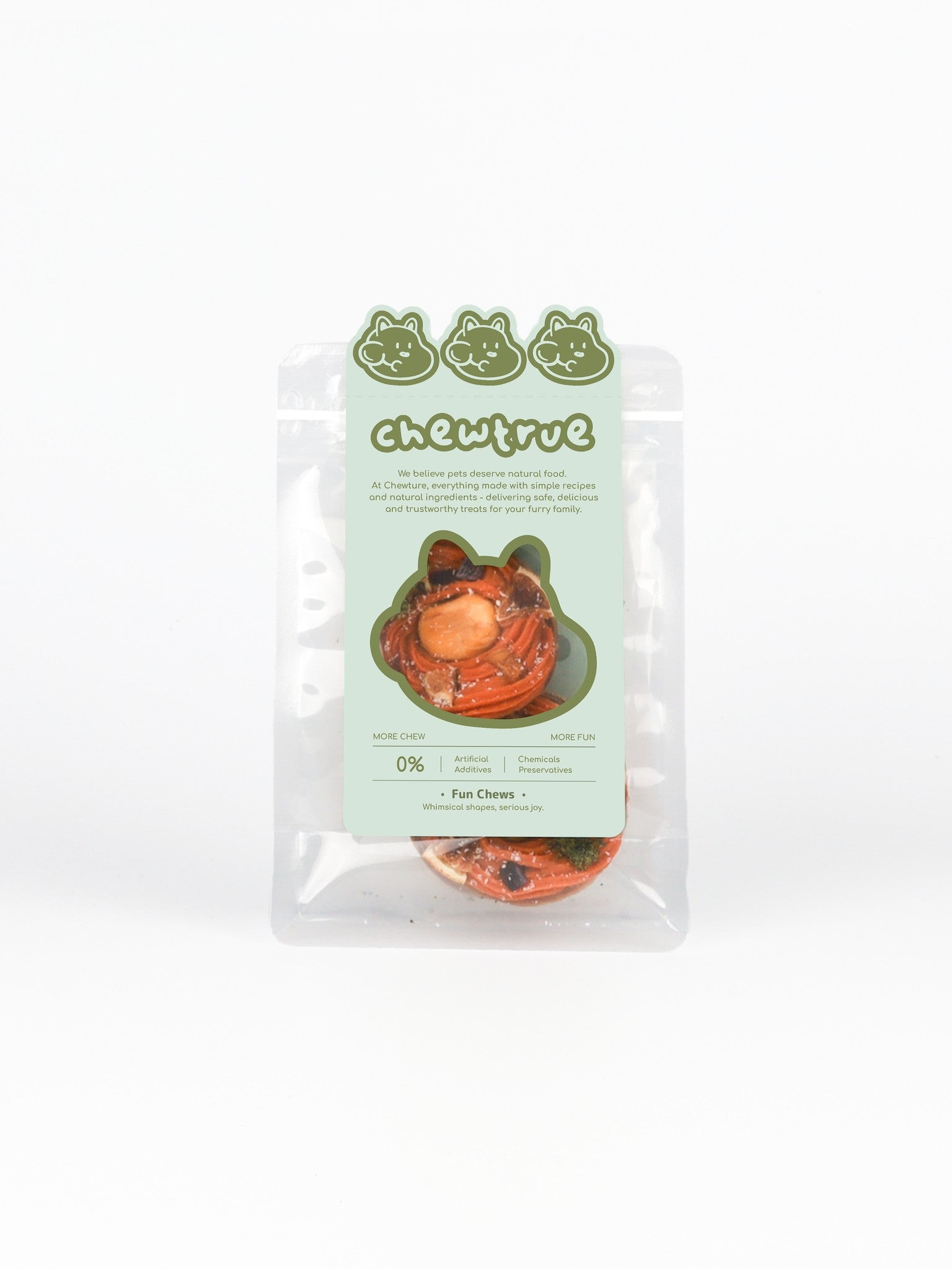 chewtrue fruit veggie pet pizza