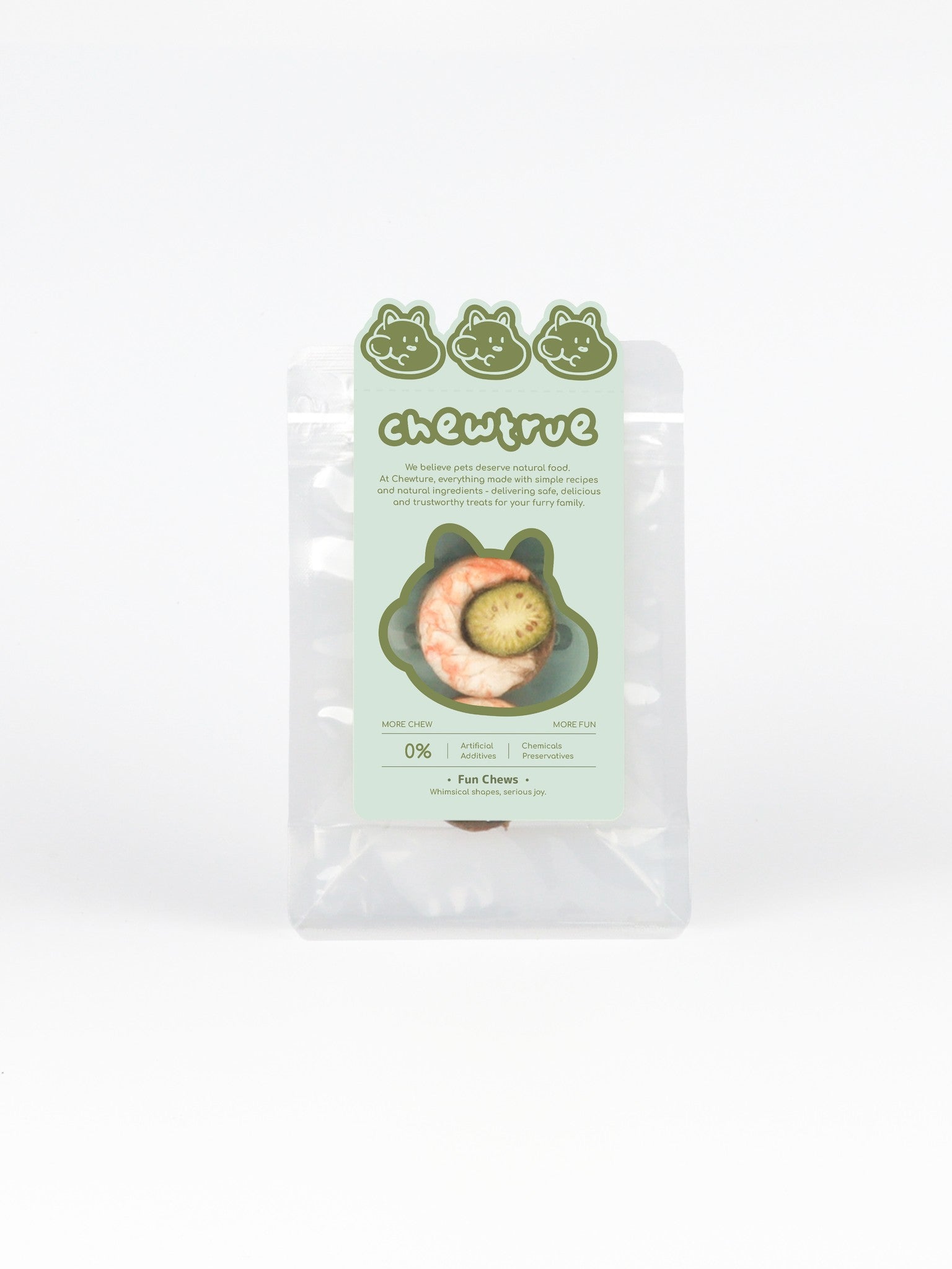 chewtrue goose shrimp patties seabuckthorn kiwi