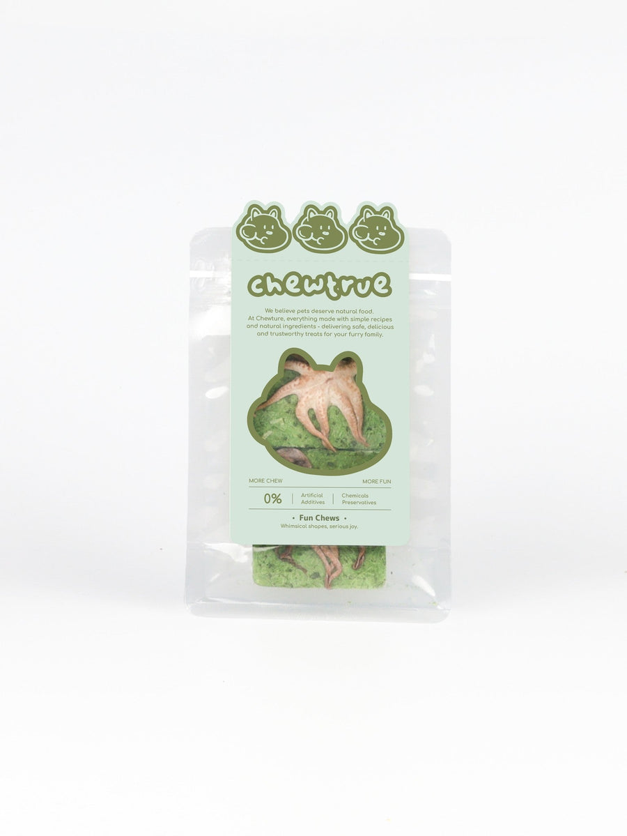 chewtrue octopus kale patties
