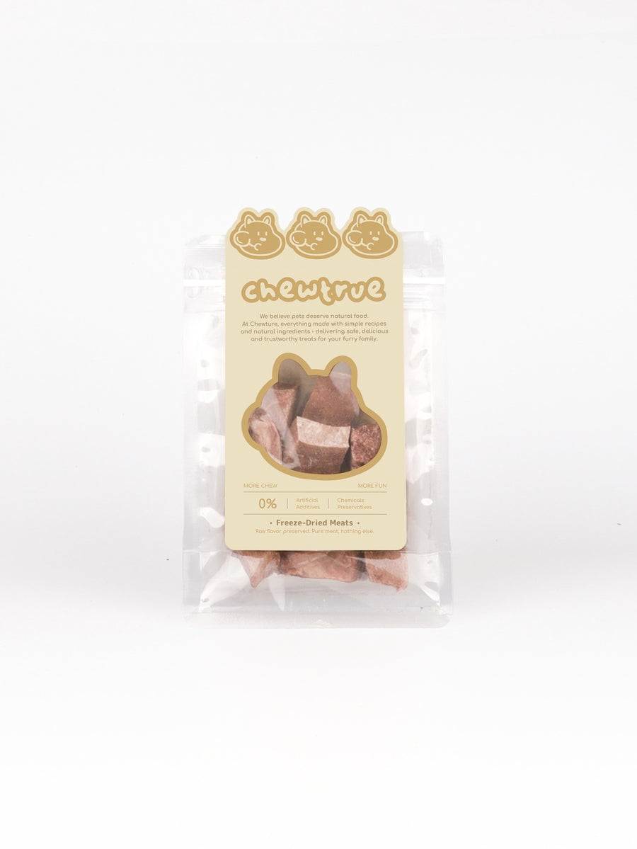 ChewTrue freeze-dried beef chunks dog and cat treat