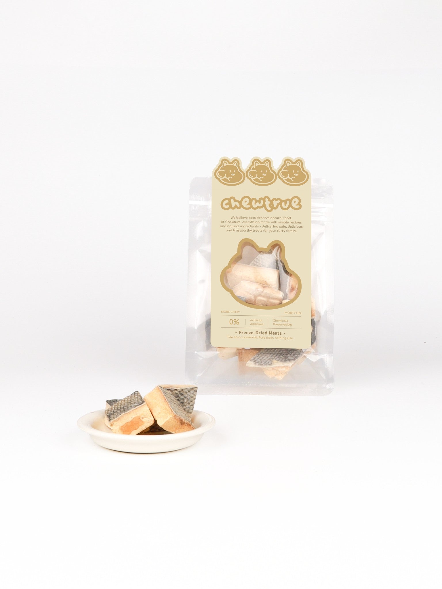 Freeze-Dried Skin-On Salmon Chunks - Collagen & Omega-3