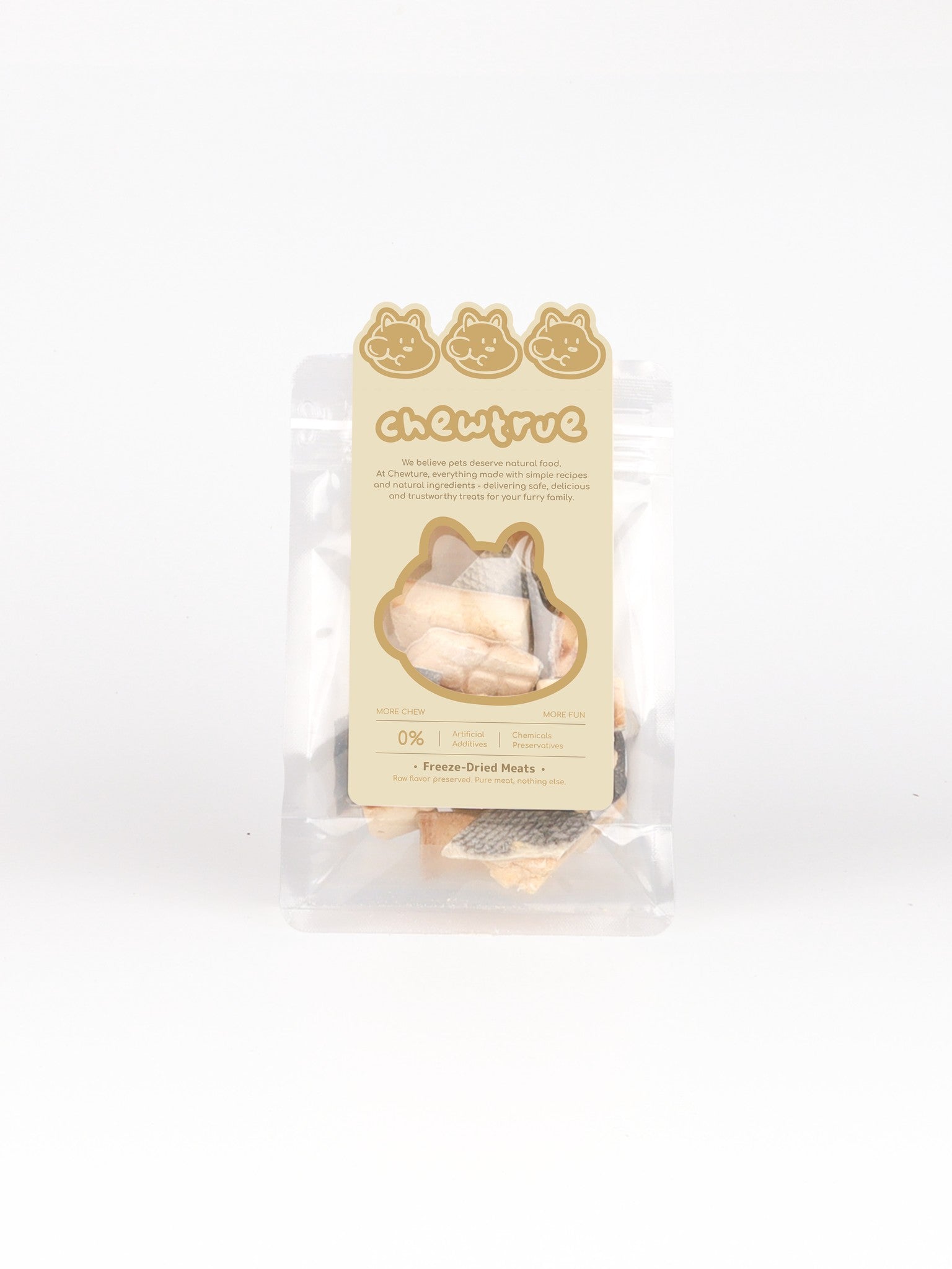 ChewTrue freeze-dried salmon chunks fish treat