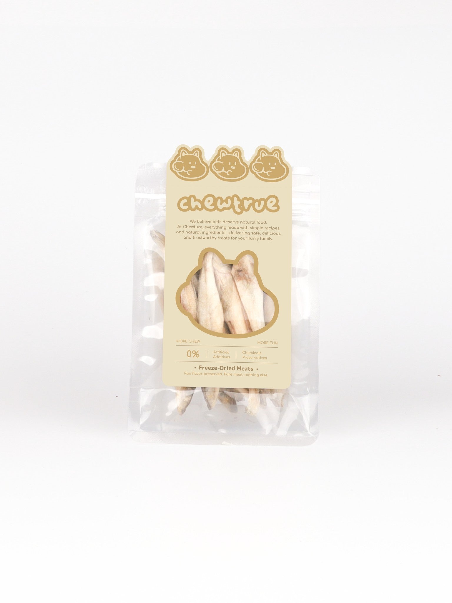 ChewTrue freeze-dried sand lance fish treat